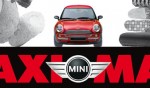 Рекламный плакат для компании автомобиля Мини в России